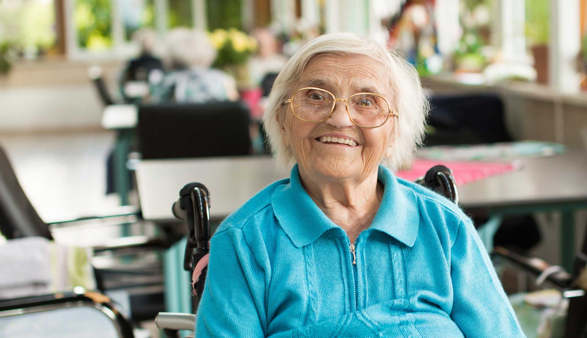 Seniorin im Wiesengrund Pflegezentrum in Knittlingen